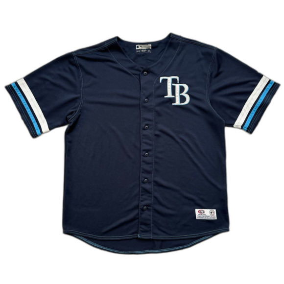 Tampa Bay Rays Fan Baseball MLB Jersey Men’s Size XL Blue - Picture 1 of 7